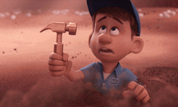 Fix It Felix Getting Punched GIF