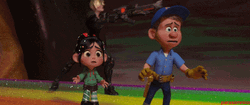 Fix It Felix Looking Around GIF