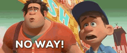 Fix It Felix No Way Wide Mouth GIF
