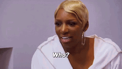 Flabbergasted Lady Asking Who GIF