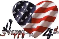 Flag Heart Happy Fourth Of July GIF
