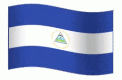 Flag Of Nicaragua Waving GIF