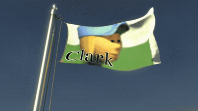 Flag Saying Clark And Banana GIF