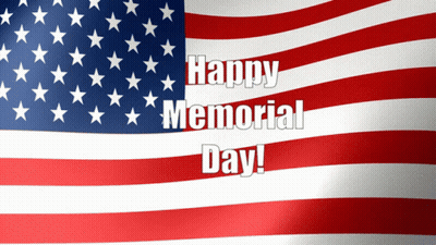 Flag Saying Happy Memorial Day GIF