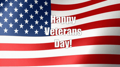 Flag Saying Happy Veterans Day GIF