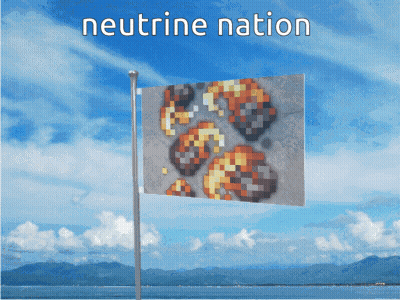 Flag Saying Neutrine Nation GIF