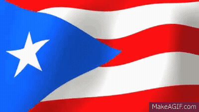 Flag With Blue White Red And White Star GIF