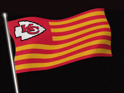 Flag With Chiefs Logo GIF