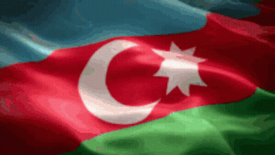 Flag With Cross Flying In Wind GIF