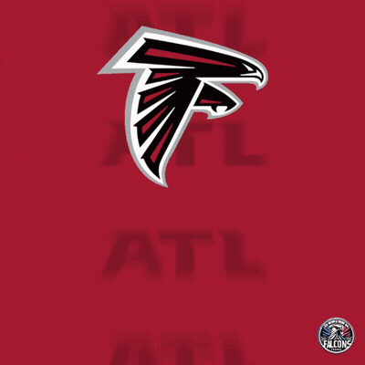 Flag With Falcon's Logo GIF