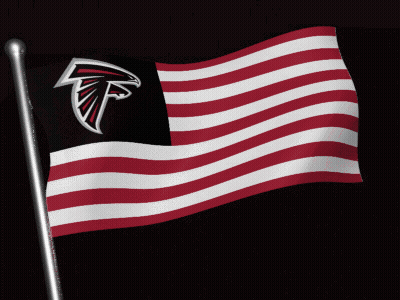 Flag With Falcons Logo GIF