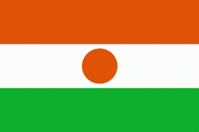 Flag With Green White Orange And White Circle GIF