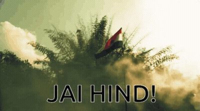 Flag With Jai Hind GIF