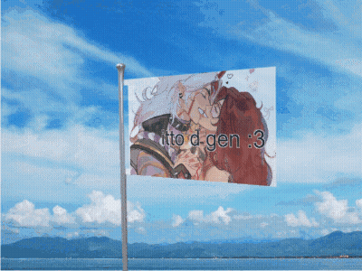 Flag With Man and Woman Saying Ito D Gen 3