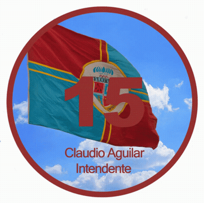 Flag With Number 15 And Claudio Aguilar GIF