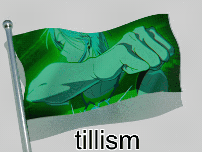 Flag With Person And Word Tillism GIF