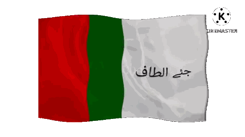 Flag With Red White Green And Arabic Sticker