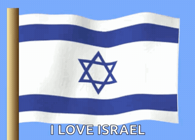 Flag With Star Of David I Love Israel GIF
