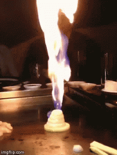 Flame Coming Out Of Container With Imgflip.com GIF