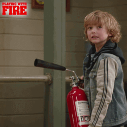 Flame Off Fire Extinguisher Kid GIF