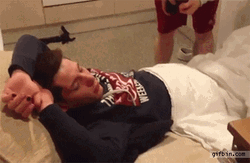 Flamethrower On Guy's Face GIF