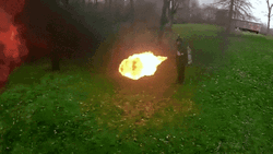 Flamethrower Shooting Distance GIF