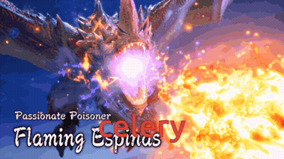 Flaming Espinas Video Game Poster GIF