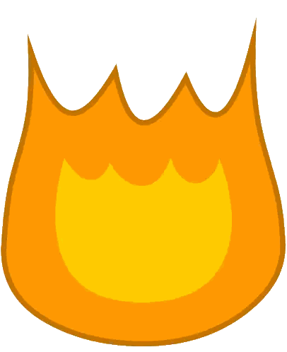 Flaming Object Cartoon Sticker