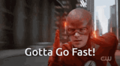 Flash Costume Man Thumbs Up Saying Gotta Go Fast GIF