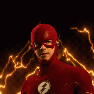 Flash Costume Man With Lightning Bolt GIF