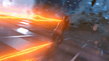 Flash Flying Yellow Lightning GIF