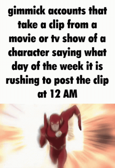 Flash Gimmick Accounts That Take A Clip From A Movie Or TV Show GIF