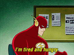 Flash I'm Tired And Hungry GIF