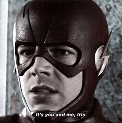 Flash Wearing Mask Saying It's You And Me Iris GIF