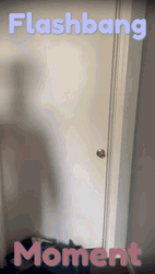 Flashbang After Man Opens The Door GIF