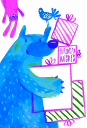 Flashing Birthday Celebration Greetings GIF