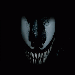 Flashing Close Up Venom Face GIF