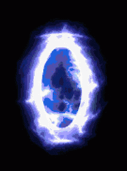 Flashing Diablo II Laser Portal Revolving GIF