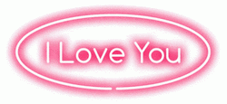 Flashing Light I Love You GIF