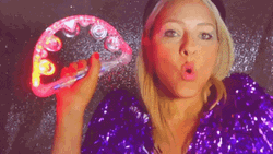 Flashing Lights Dance Tamborine GIF