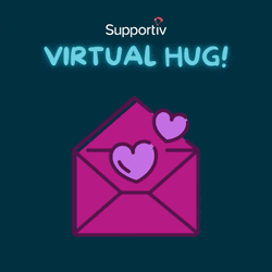 Flashing Lights Love Letter Virtual Hug GIF