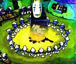  Flashing Lights No Face Worship GIF