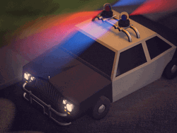 Flashing Lights Police Car GIF