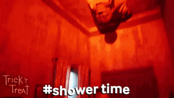 Flashing Lights Shower Time GIF