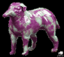 Flashing Lilac Jellygummies Dog GIF