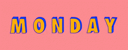 Flashing Monday Text New Week GIF