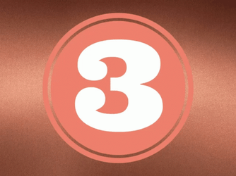 Flashing Number 3 Surprise Funny Face GIF