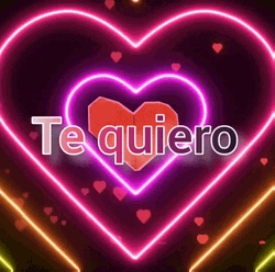 Flashy Te Quiero Colorful Neon GIF