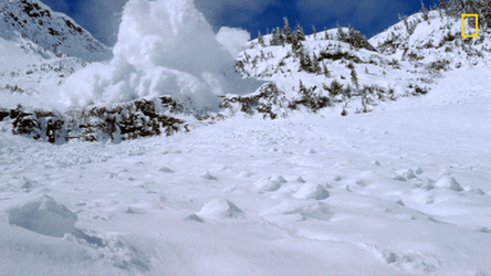 Flat Snow Avalanche GIF