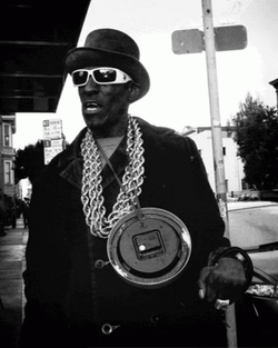 Flava Flav Poses Black White GIF